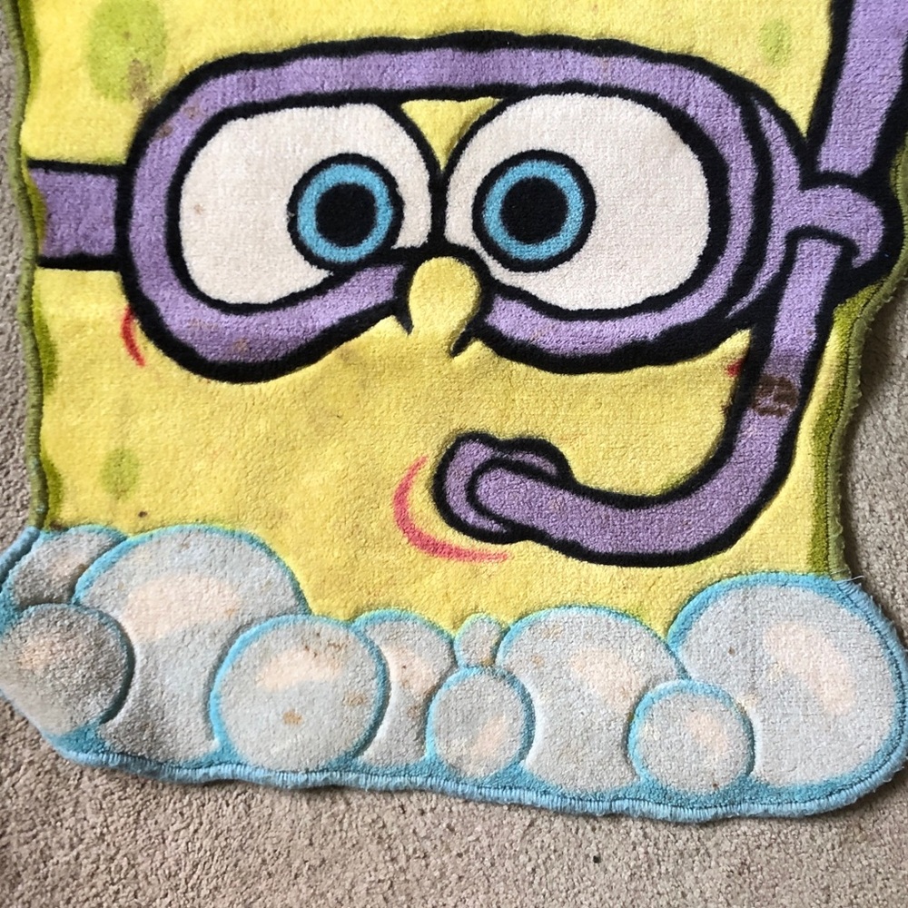 SpongeBob SquarePants Yellow Snorkel Rug